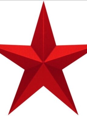 American Eagle Outfitters Red Star Accent